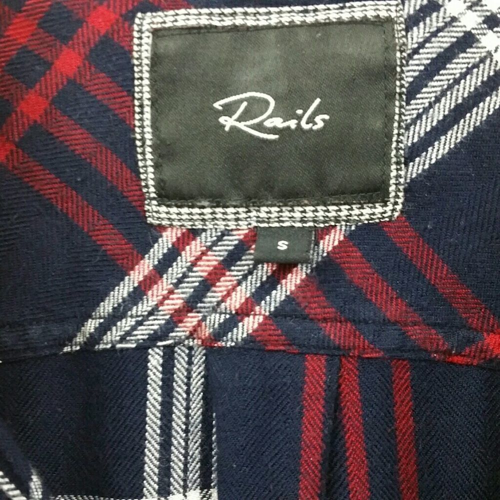 Rails Hunter Flannel Red And Blue Size Small - image 6